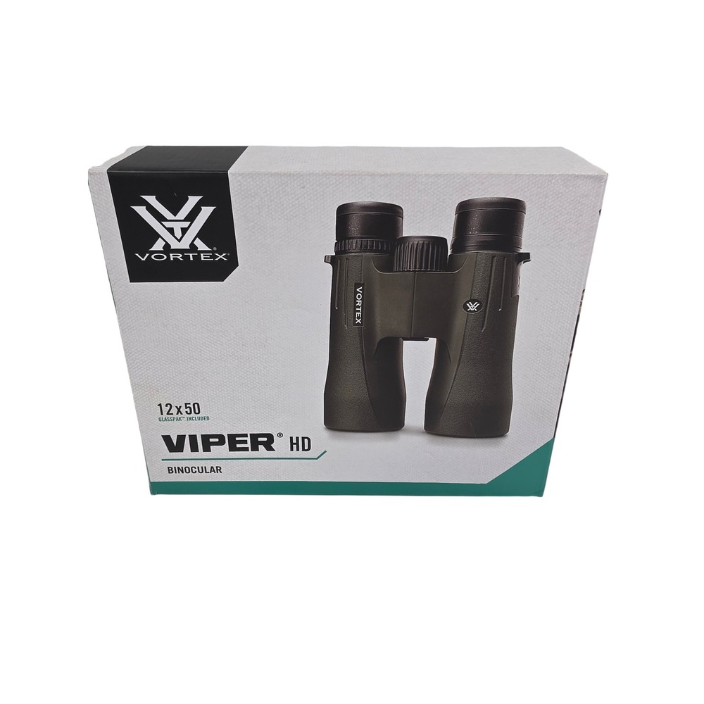 Vortex Viper HD 12x50 Binoculars V202 with GlassPak Harness Green